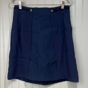 NWT Anthropologie Girls from Savoy navy skirt